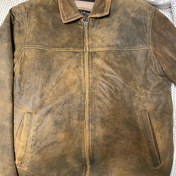 Columbia Brown Suede Jacket - Picture 1 of 4